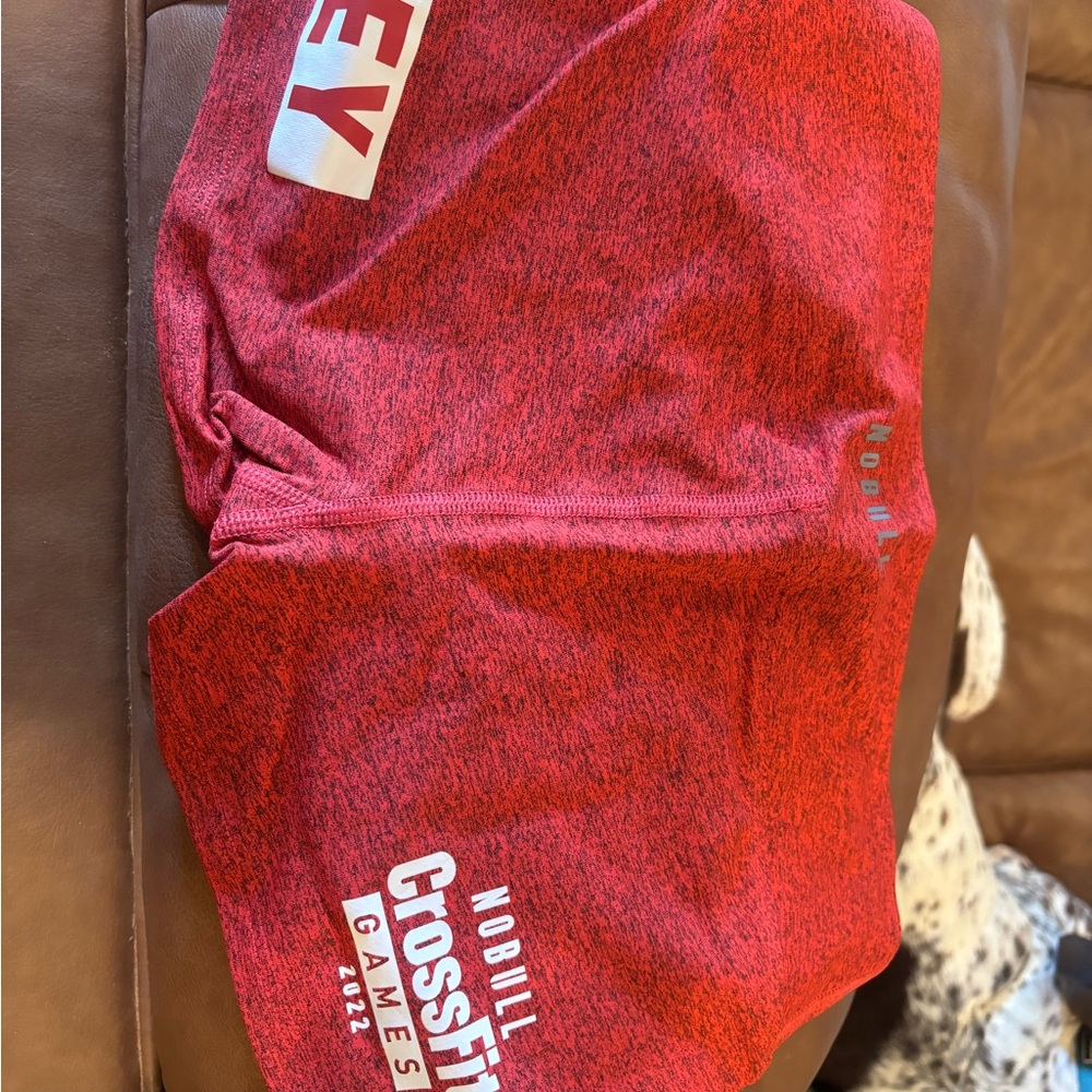 NOBULL CrossFit Games Heathered Red Shorts Tia Toomy Leader Shorts 2022